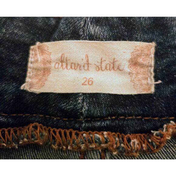 Alter'd State bell bottom y2k jeans with frayed bottom high rise size 26 - Picture 7 of 15